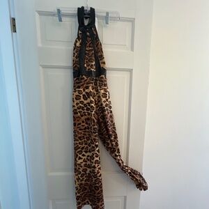 Cheetah print romper dance costume